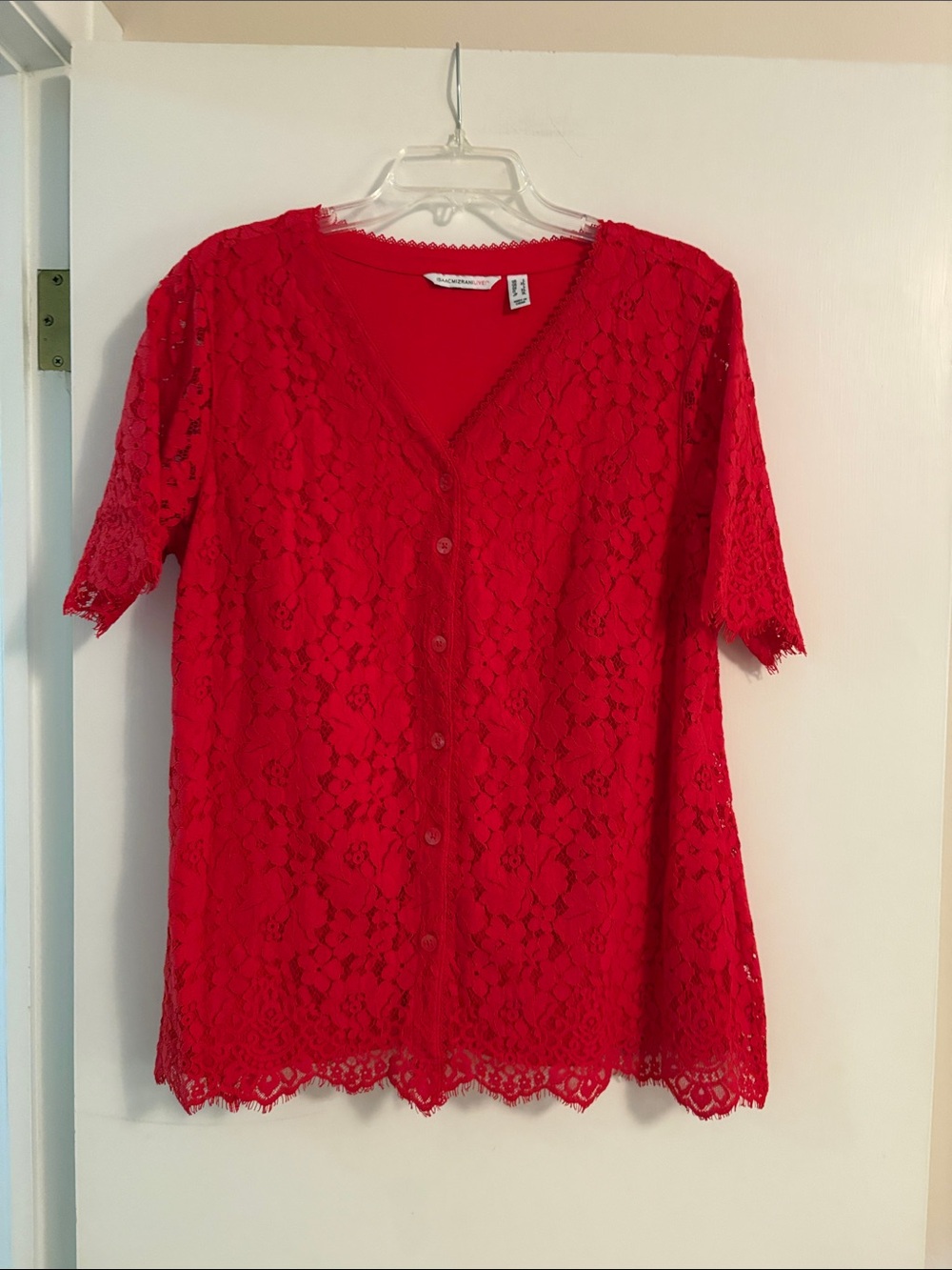 🌷Red Lace Blouse